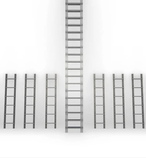 Διαφορετικές σκάλες στην έννοια της εξέλιξης της σταδιοδρομίας — Φωτογραφία Αρχείου