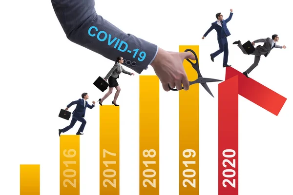 Economic crisis due to coronavirus covid-19 — Stock Photo, Image