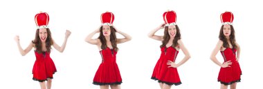 Taçlı kadın beyaz tenli