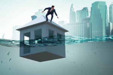 İnsanlarla ipotek geri ödeme hatası kavramı