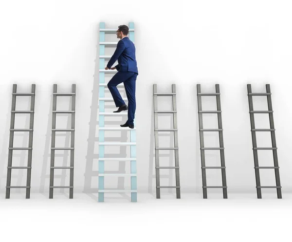 Career progression concept with various ladders — Stock Photo, Image