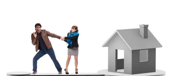 Concepto de préstamo hipotecario familiar para vivienda — Foto de Stock