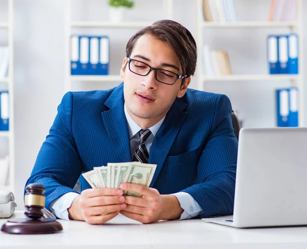 Anwalt erhielt Geld als Bestechungsgeld — Stockfoto