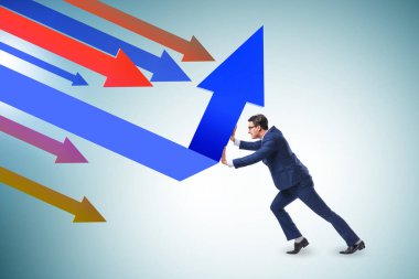 İş adamı ve çizelge iyileştirme kavramı