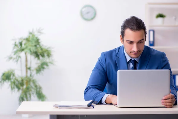 Young male employee in the office — Stock Photo, Image
