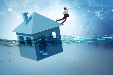 İnsanlarla ipotek geri ödeme hatası kavramı