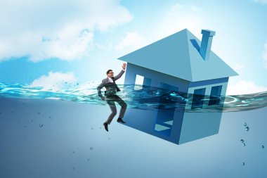 İnsanlarla ipotek geri ödeme hatası kavramı