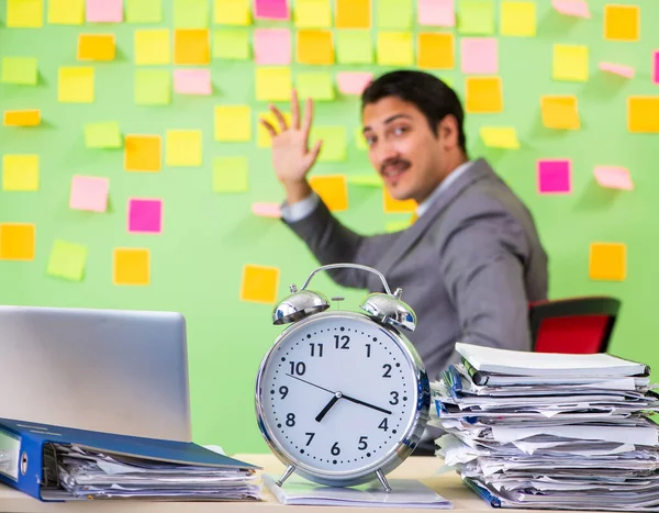 Businessman having trouble with his priorities — Stock Photo, Image