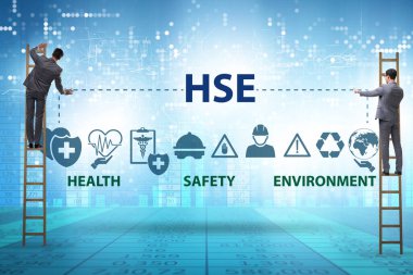 İş adamıyla sağlık güvenliği konsepti