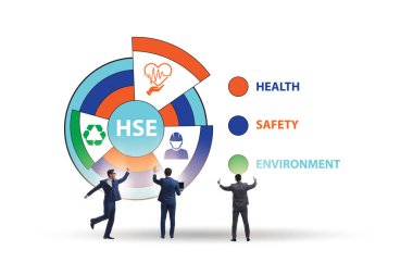 İş adamıyla sağlık güvenliği konsepti