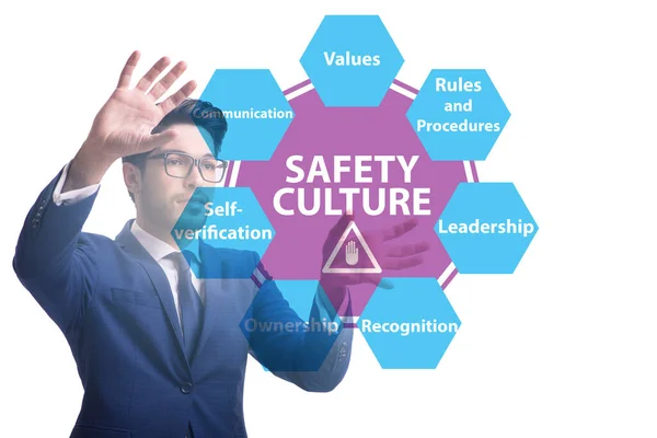 Empresario en concepto de cultura de seguridad —  Fotos de Stock