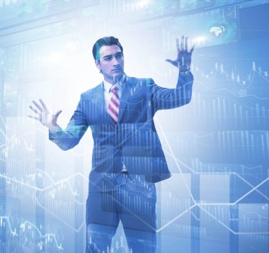 Ticaret ve finans konsepti işadamı