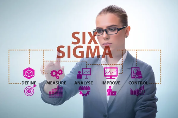 Concetto di Lean management con sei sigma — Foto Stock