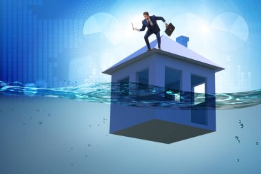 İnsanlarla ipotek geri ödeme hatası kavramı