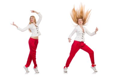 Moda elbiseli kadın