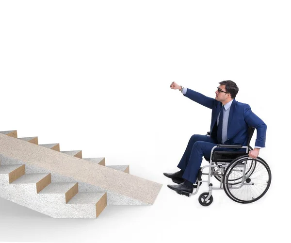 Accessibility concepth with wheelchair for disabled — Stock Photo, Image