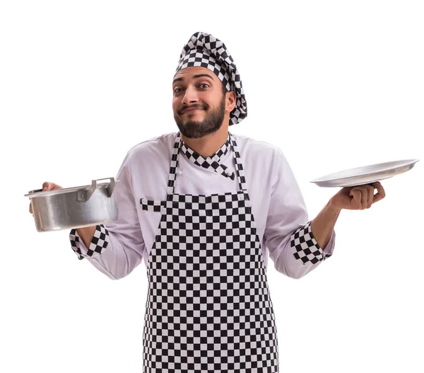 Male cook isolated on the white background — Stock Photo, Image
