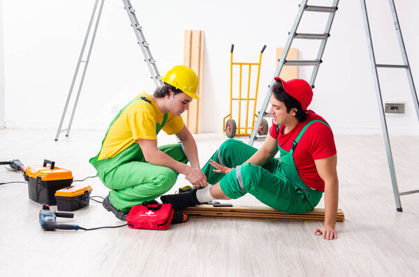 Injured worker and his workmate