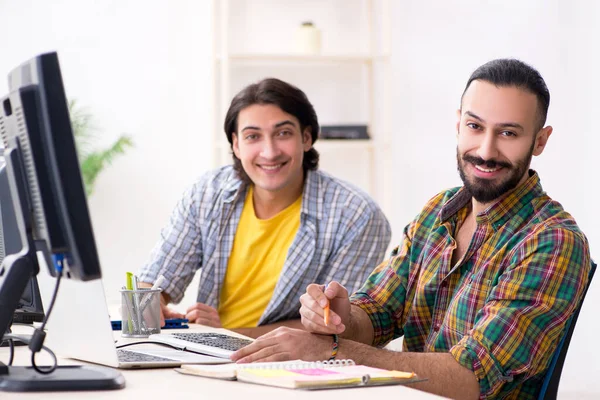 Zwei IT-Spezialisten im Büro — Stockfoto