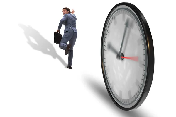 Affärsman anställd i time management koncept — Stockfoto