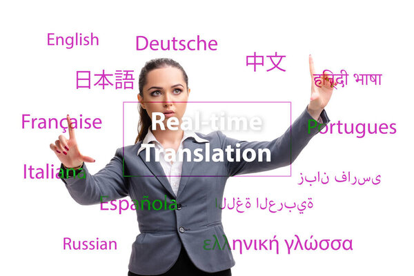 Concept of online translation from foreign language