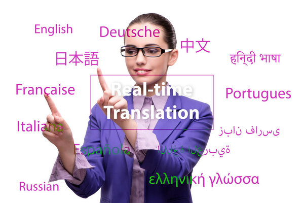 Concept of online translation from foreign language