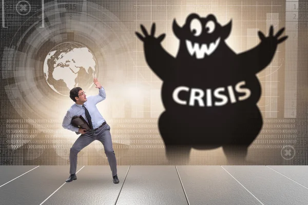 Zakenman in economische crisis — Stockfoto