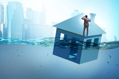 İnsanlarla ipotek geri ödeme hatası kavramı