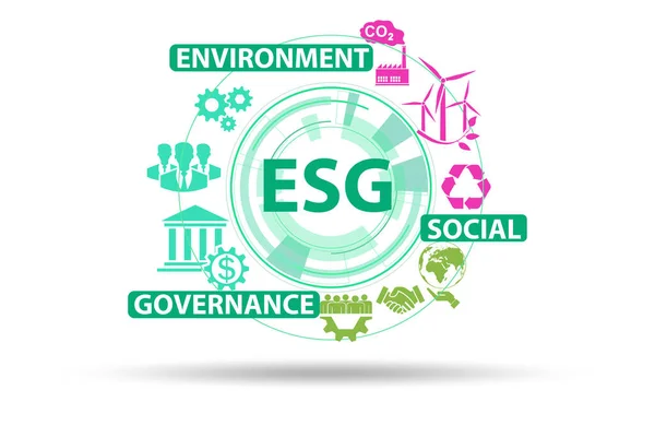 ESG-Konzept als ökologische und soziale Governance — Stockfoto