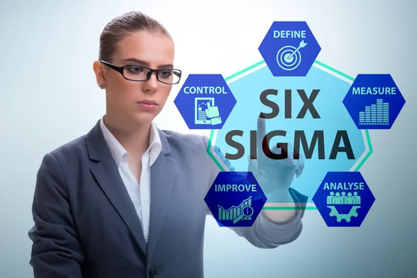 Concetto di Lean management con sei sigma — Foto Stock