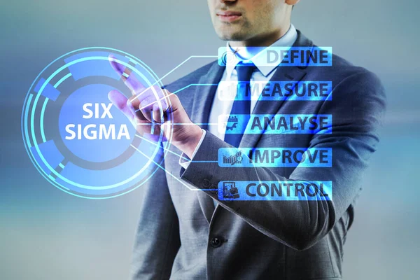 Concepto de gestión magra con seis sigma — Foto de Stock