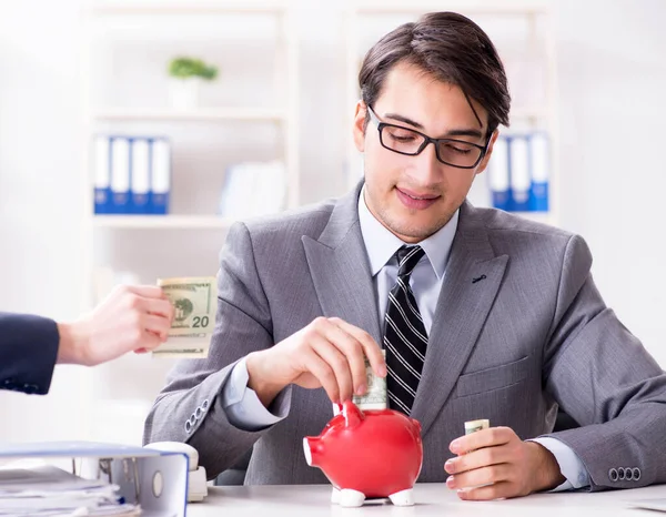 Businessmanbeing offered bribe for breaking law — Stock Photo, Image