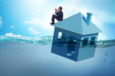 İnsanlarla ipotek geri ödeme hatası kavramı