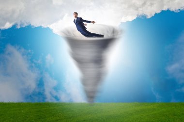 İflas ve iş adamlarıyla kriz konsepti