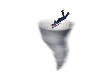 İflas ve iş adamlarıyla kriz konsepti