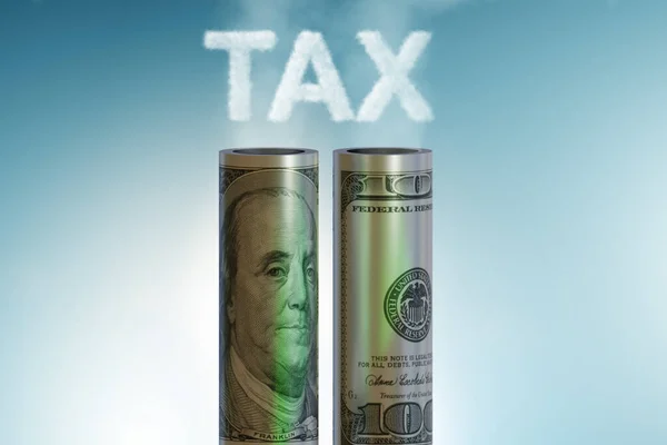 Concept of carbon tax in ecology concept - 3d rendering — Stock Photo, Image