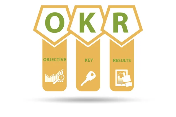 OKR-concept met objectieve kernresultaten — Stockfoto