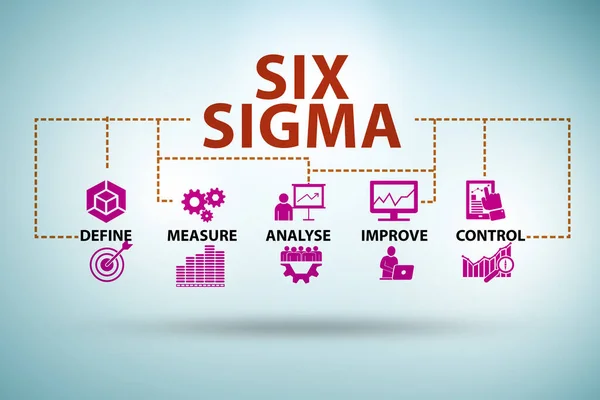 Six sigma illustration - lean management concept — Stock Photo, Image