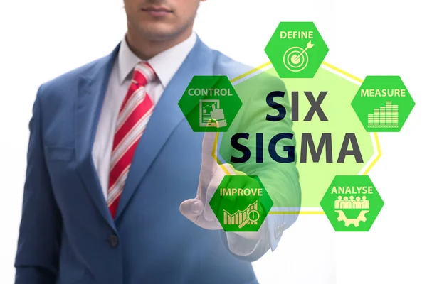 Concetto di Lean management con sei sigma — Foto Stock