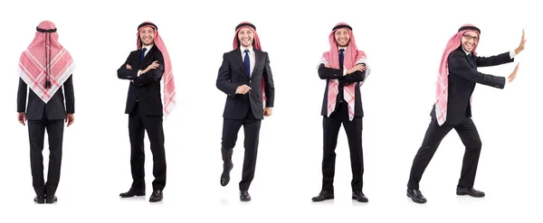 Arab férfi elszigetelt fehér — Stock Fotó