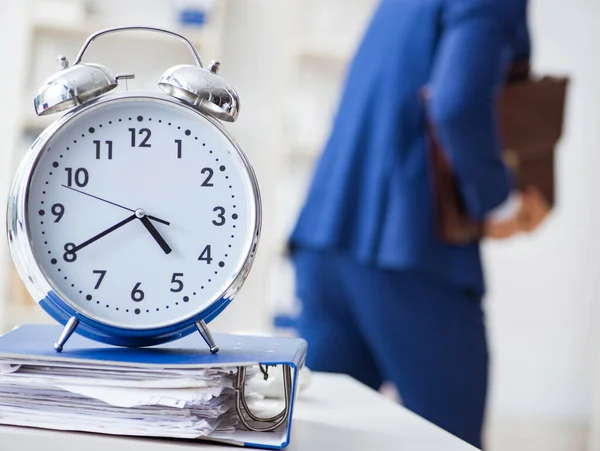 Businessman in bad time management concept — Stock Photo, Image