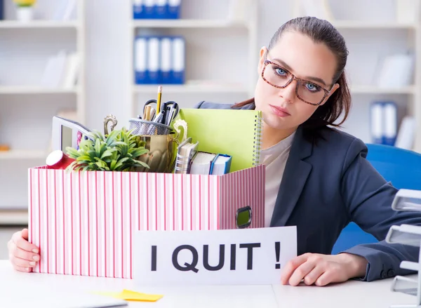 Imprenditrice dimessasi dal lavoro — Foto Stock