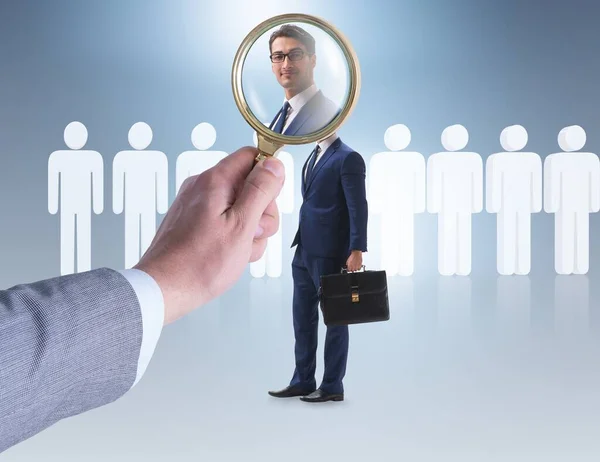 Rekrytering och anställningskoncept med utvalda medarbetare — Stockfoto