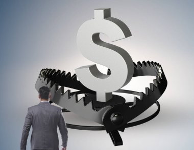 İşadamı dolar tarafından tuzağa düşürüldü.