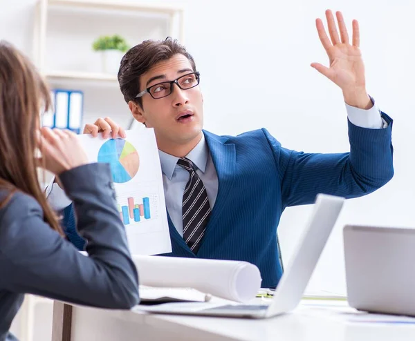 Business meeting with employees in the office — Stock Photo, Image