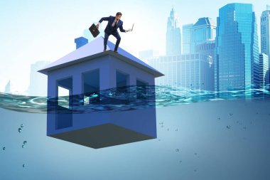 İnsanlarla ipotek geri ödeme hatası kavramı