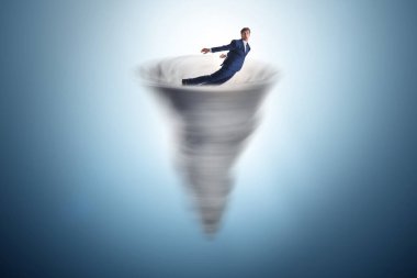 İflas ve iş adamlarıyla kriz konsepti