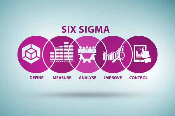 Six sigma illustration - lean management concept — Stock Photo, Image