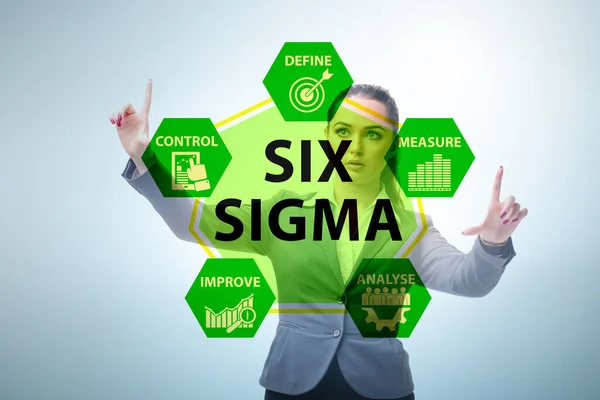 Concetto di Lean management con sei sigma — Foto Stock