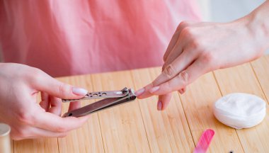 Güzellik ürünleri tırnak bakım araçları pedikür yakın çekim